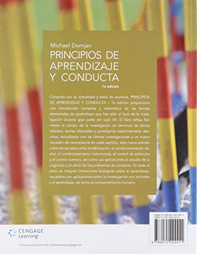 PRINCIPIOS APRENDIZAJE Y CONDUCTA 7ªED