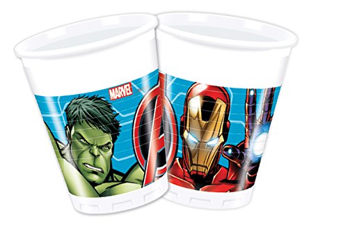 PROCOS Juego de Fiesta de 37 Piezas Marvel Mighty Avengers - Mantel para servilletas con Taza para 8 niños