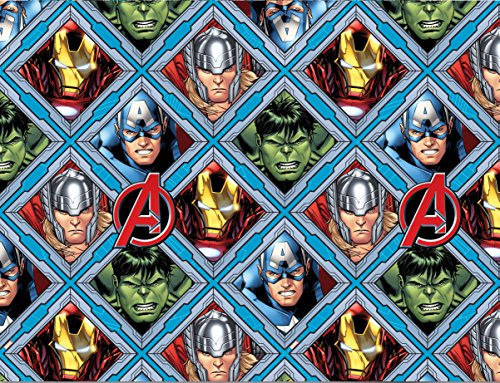 PROCOS Juego de Fiesta de 37 Piezas Marvel Mighty Avengers - Mantel para servilletas con Taza para 8 niños