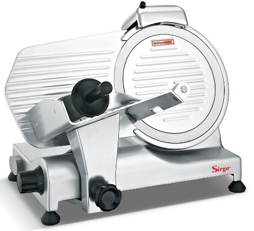 Profesional Cortafiambres Semi-automática máquina de cortar 25 cm 320 vatios 3 guardias de seguridad, espesor de 0 a 10 mm, las aprobaciones europeas