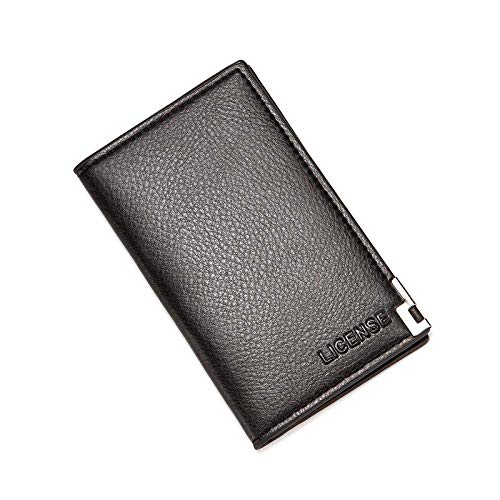 PU de la carpeta de cuero de los hombres, de negocios bolso del documento, bolso de embrague, Deslizar la ranura, ranura multi-tarjeta, 1 titular de la tarjeta, titular de la tarjeta, 13.5cm * 8.5cm 1