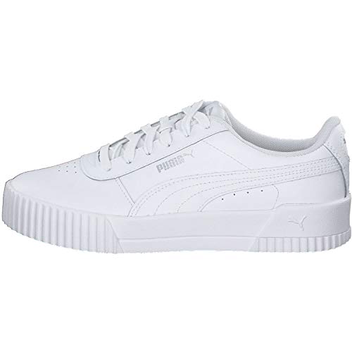 PUMA Carina L, Zapatillas para Mujer, Blanco White White Silver, 37 EU