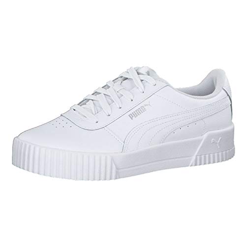 PUMA Carina L, Zapatillas para Mujer, Blanco White White Silver, 37 EU