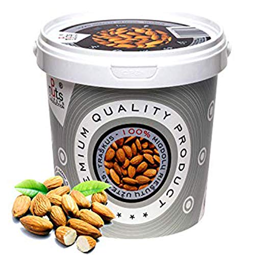 ''PuNuts'' Mantequilla de Almendras, Textura Crujiente, Sin Grasa de Palma, 100% Natural Crema de Almendras 1kg (Almendras)