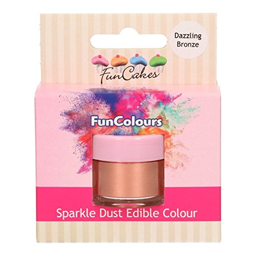 Purpurina Comestible para Repostería de Color Bronce 3,5 gramos