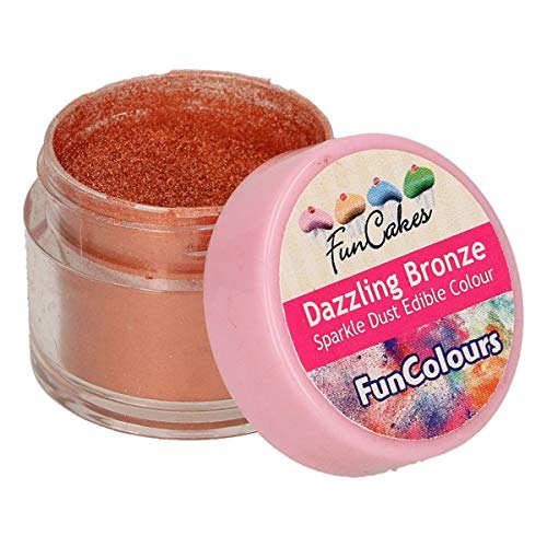 Purpurina Comestible para Repostería de Color Bronce 3,5 gramos
