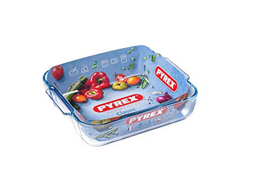 Pyrex Classic 1040741 - Fuente cuadrada, 25 x 21 cm