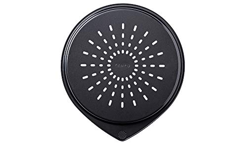 Pyrex Magic Bandeja de Horno para Pizza, Acero Inoxidable, Negro, 30 cm