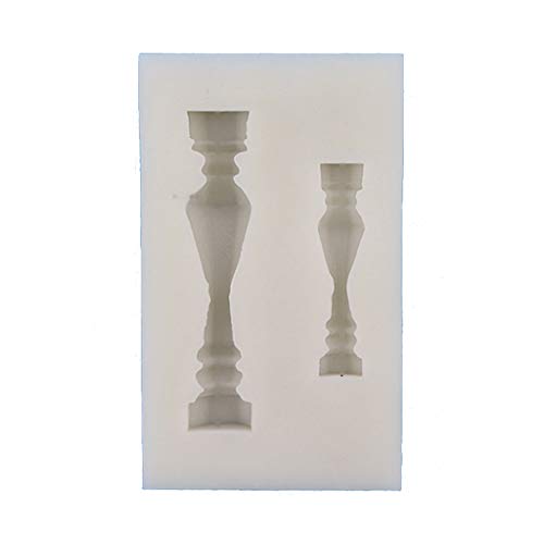 qingqingR Pilares del Griego clásico Molde Columna Romana Molde Sugarcraft Resina epoxi Herramientas de Arte