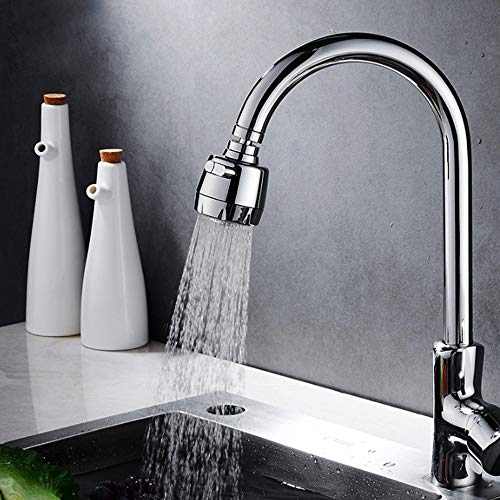 Qoosea Aireador De Grifo de 360 Grados, Grifo Universal Dispositivo de Extensión de Rociador Filtro, Grifo Anti-Salpicadura,Boquilla de Filtro Adaptador de Malla para Cocina, Cuarto de baño