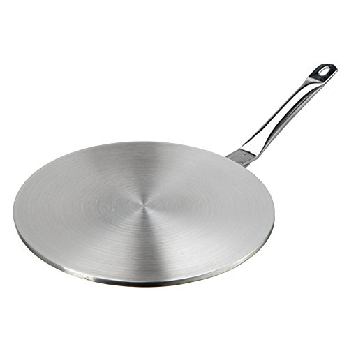 RAINBEAN Difusor de calor Disco adaptador de inducción acero inoxidable de 24 cm