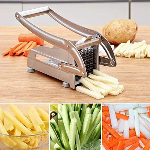 Rallador Picadora Manual Patatas Fritas Caseras De Acero Papas Fritas Tiras Cortadoras Cortadoras Cortadoras Chopper Chips Máquina Para Hacer Herramientas Patatas Fritas Cortadas