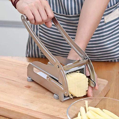 Rallador Picadora Manual Patatas Fritas Caseras De Acero Papas Fritas Tiras Cortadoras Cortadoras Cortadoras Chopper Chips Máquina Para Hacer Herramientas Patatas Fritas Cortadas
