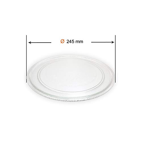 Recamania Plato Giratorio microondas. Diametro Exterior 245 mm. Diametro Interior 180 mm.LG PANASONIC GALANZ.