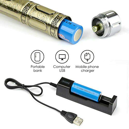 Recortadora de barba para hombres - recargable - maquinilla de afeitar eléctrica para hombres - cabezal de acero inoxidable de primera calidad - batería recargable extraíble