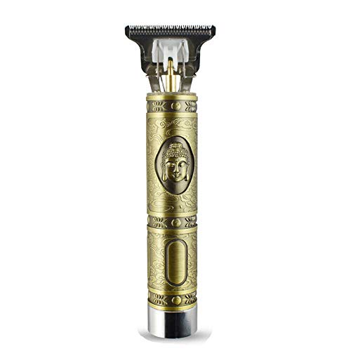 Recortadora de barba para hombres - recargable - maquinilla de afeitar eléctrica para hombres - cabezal de acero inoxidable de primera calidad - batería recargable extraíble