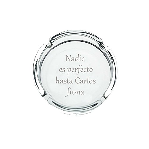 Regalo Personalizable para Fumadores: cenicero Personalizado con el Texto Que tú Quieras