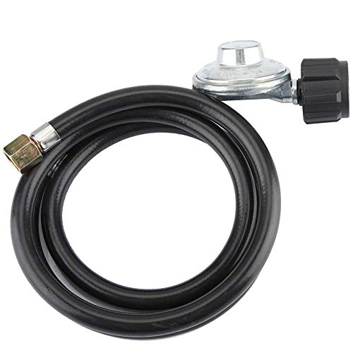 Regulador de baja presión Adaptador regulador de gas propano Válvula de baja presión Con Manguera de 1.5 m Para LP/LPG Estufa de horno de barbacoa