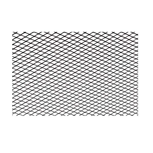 Rejillas de la parrilla delantera Rejilla de malla negra/plateada,Rejilla de la carrocería de aluminio universal Rejilla de malla de rejilla de malla, Rejilla de inserción de rejilla de malla negra