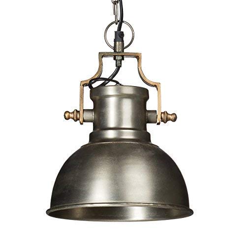 Relaxdays/pie para lámpara de techo metal mate, tamaño pequeño, estilo industrial con casquillo E27, antracita, 40 W