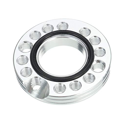 RENCALO Placa de Giro del colector de admisión de carburador para 90cc 110cc 125cc Pit Dirt Bike ATV-Silver
