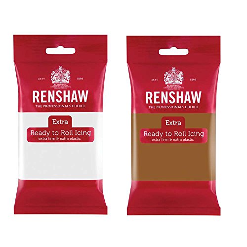 RENSHAW FONDANT - PACKS DE DOS UNIDADES (Blanco y Marrón Osito)