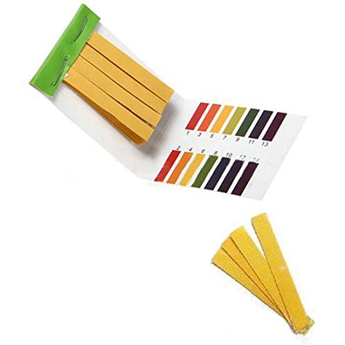 RETYLY 3 set 240 Tiras Professional 1-14 pH papel de tornasol tiras de prueba ph cosmeticos agua suelo pH Test Tiras de papel con tarjeta de control