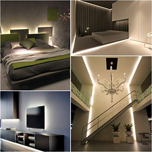 Rollo de 5 metros de Tira de Luz LED Directa a 220v con conectores. Color Blanco Frio (6500K). Impermeable. Corte cada 10cm. A++
