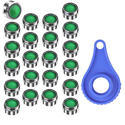 Rovtop Atomizador Ecológico de Agua Aireador para Grifos M24 - Atomizador Ecológico de Boquillas 24 mm con Llave Ingresa, Filtro Grifo para Ahorro de Agua de Cocina/Baño Grifo (Verde)