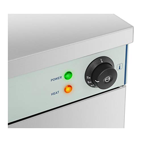 Royal Catering Armario Caliente para 60 Platos Calentador De Hostelería RCWS-30 (Temperatura: 30-110 °C, 800 Watt, para 45-60 Platos de 29 cm diámetro)
