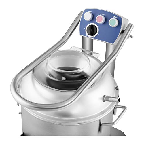 Royal Catering Pelador De Patatas Eléctrico RCPP-1575 (Acero Inoxidable, Capacidad: 21 litros, Producción por Hora: 165 kg/h, Motor: 750 Watt, con Temporizador)