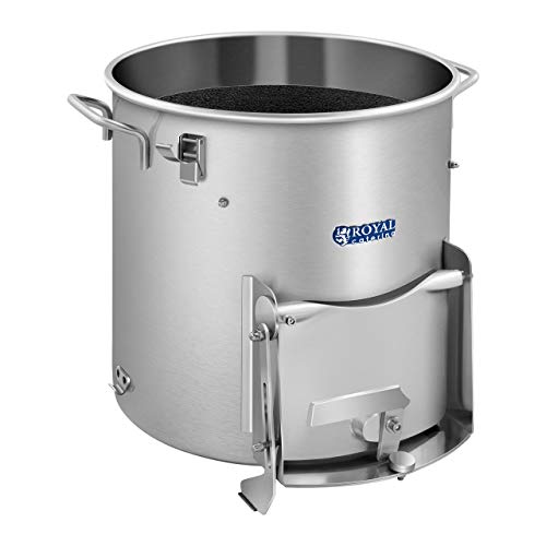 Royal Catering Pelador De Patatas Eléctrico RCPP-1575 (Acero Inoxidable, Capacidad: 21 litros, Producción por Hora: 165 kg/h, Motor: 750 Watt, con Temporizador)