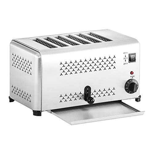 Royal Catering - RCET-6E - Tostadora industrial para 6 rebanadas - 2.500 W
