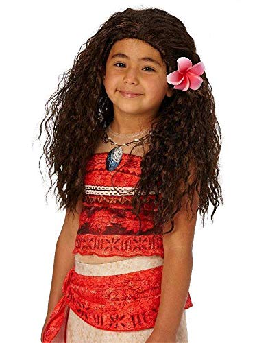 Rubies Peluca s con flores, accesorio de disfraz de Vaiana de Disney
