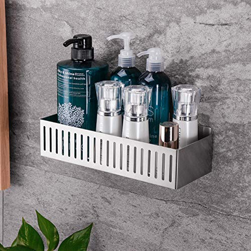 Ruicer Estanteria Baño - Adhesivo Estanteria Ducha Sin Taladro Acero Inoxidable Organizador Estanteria para Baño