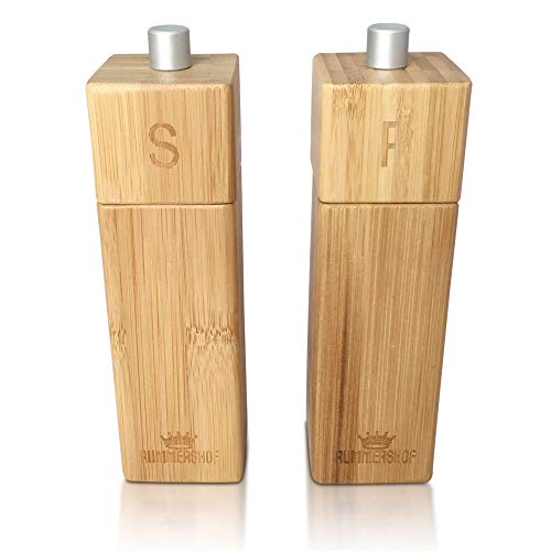 Rummershof Molinillos de Sal y Pimienta de Madera de Bambú