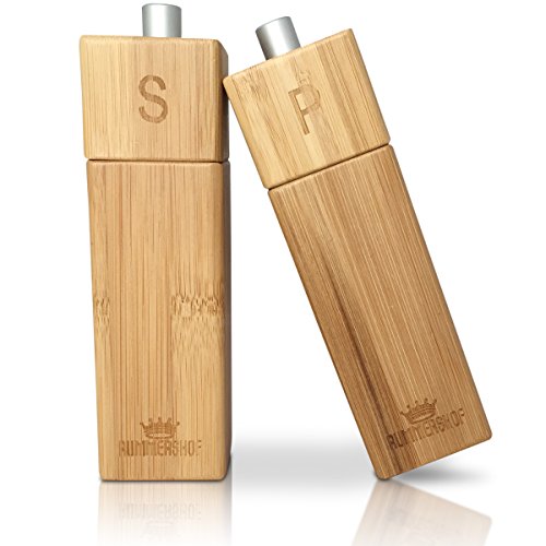 Rummershof Molinillos de Sal y Pimienta de Madera de Bambú