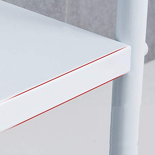 RUNWEI Horno de microondas Rack Tipo de Piso Soporte de Almacenamiento de Cocina Rack Multifuncional (Color : White, Size : 53cm)
