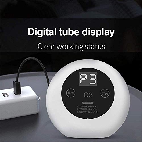 S-1 Generador De Ozono Purificador De Aire Inteligente para El Hogar Limpiador De Aire 3 Modos Opcional Máquina Ozonizadora, para Habitaciones, Automóviles Y Mascotas, Máquina De Ozono