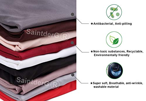 SaintderG® Fundas para sillas Pack de 4 Fundas sillas Comedor, Comedor Extraíble Funda, Duradera Modern Bouquet de la Boda, Hotel, Decor Restaurante (Bosque Oscuro, Pack de 4)