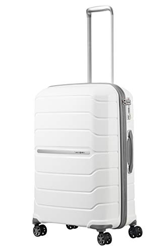 Samsonite Flux - Spinner 68/25 Expandable Equipaje de Mano, 68 cm, 95 litros, Blanco (White)