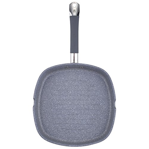 San Ignacio MasterPro GRAN FORMATO-Grill 28x28, Wok 28 y Plancha Asador 36 cms, gris, inducción, aluminio forjado