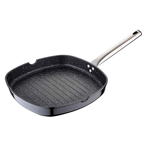 San Ignacio Neon Sarten Grill, Aluminio Forjado, Negro
