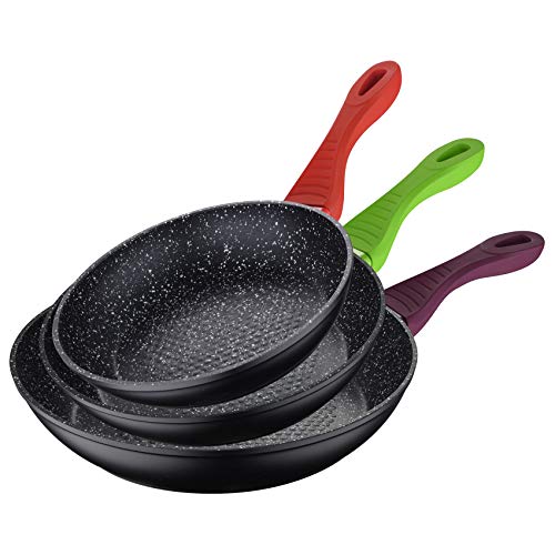 San Ignacio Set 3pc Sartén aluminio forjado, inducción, colección Jolie