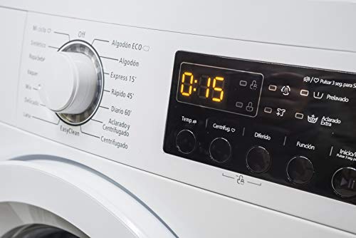 Sauber - Lavadora de carga frontal WM612-6 kg - 1200 RPM - Eficiencia energética: A+++ - Color Blanco - INSTALACIÓN INCLUIDA