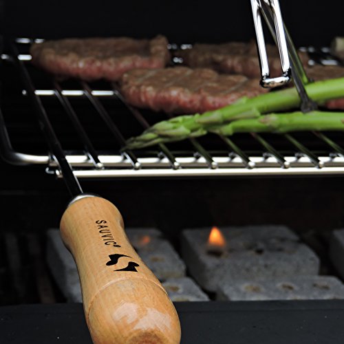SAUVIC 8160400 - Parrilla Barbacoa Zincada Extensible 600x400 mm