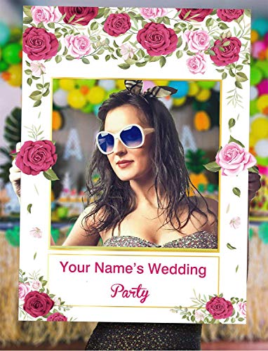 Sayala Boda Photo Booth Props,Just Married Despedida de Soltera Accesorios Photocall para Boda de cumpleaños Ducha Nupcial Baby Shower Fiesta