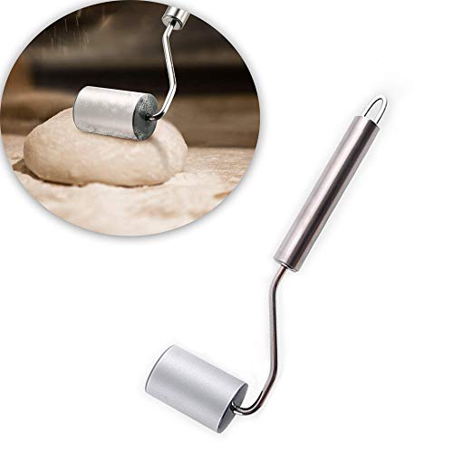 Schneespitze Rodillo de Acero Inoxidable,Acero Inoxidable Rolling Pin Rodillo de Rodillo de Masa Profesional para La Cocina De La PanaderíA del Restaurante