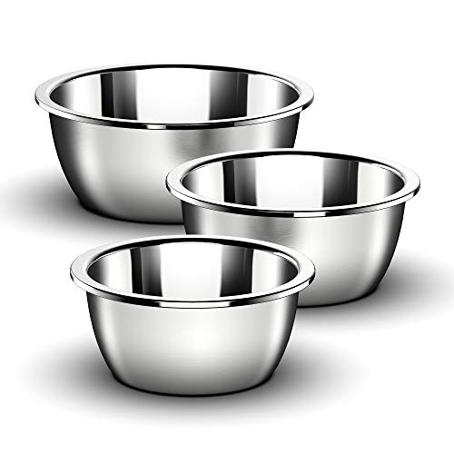 Schuesselset Conjunto de 3 piezas de inoxidable acero inox. 16cm, 20cm y 24 cm