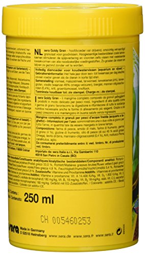 Sera Nature Alimento granulado para Carpas Doradas Grandes con un 4% de harina de Insectos, 250